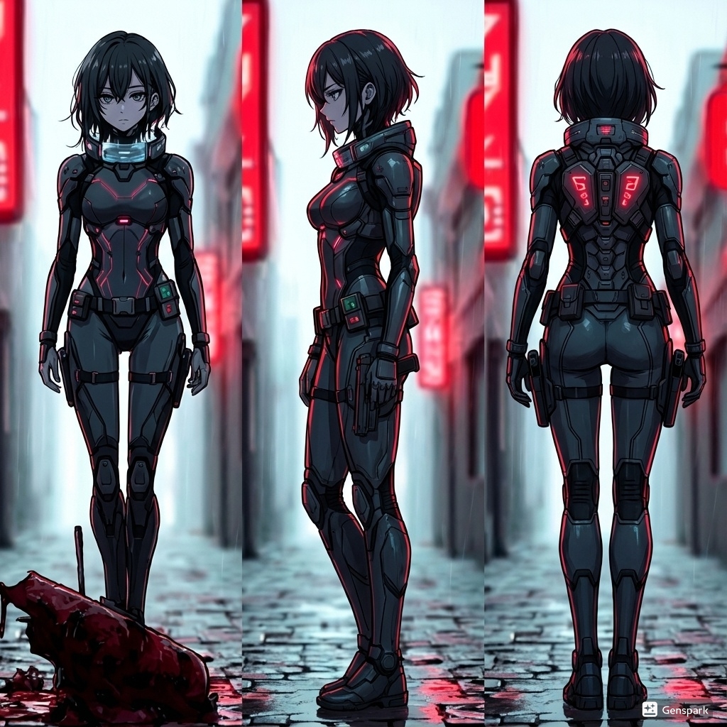 NEON REQUIEM サイバーパンクアニメLP キャラクターデザイン