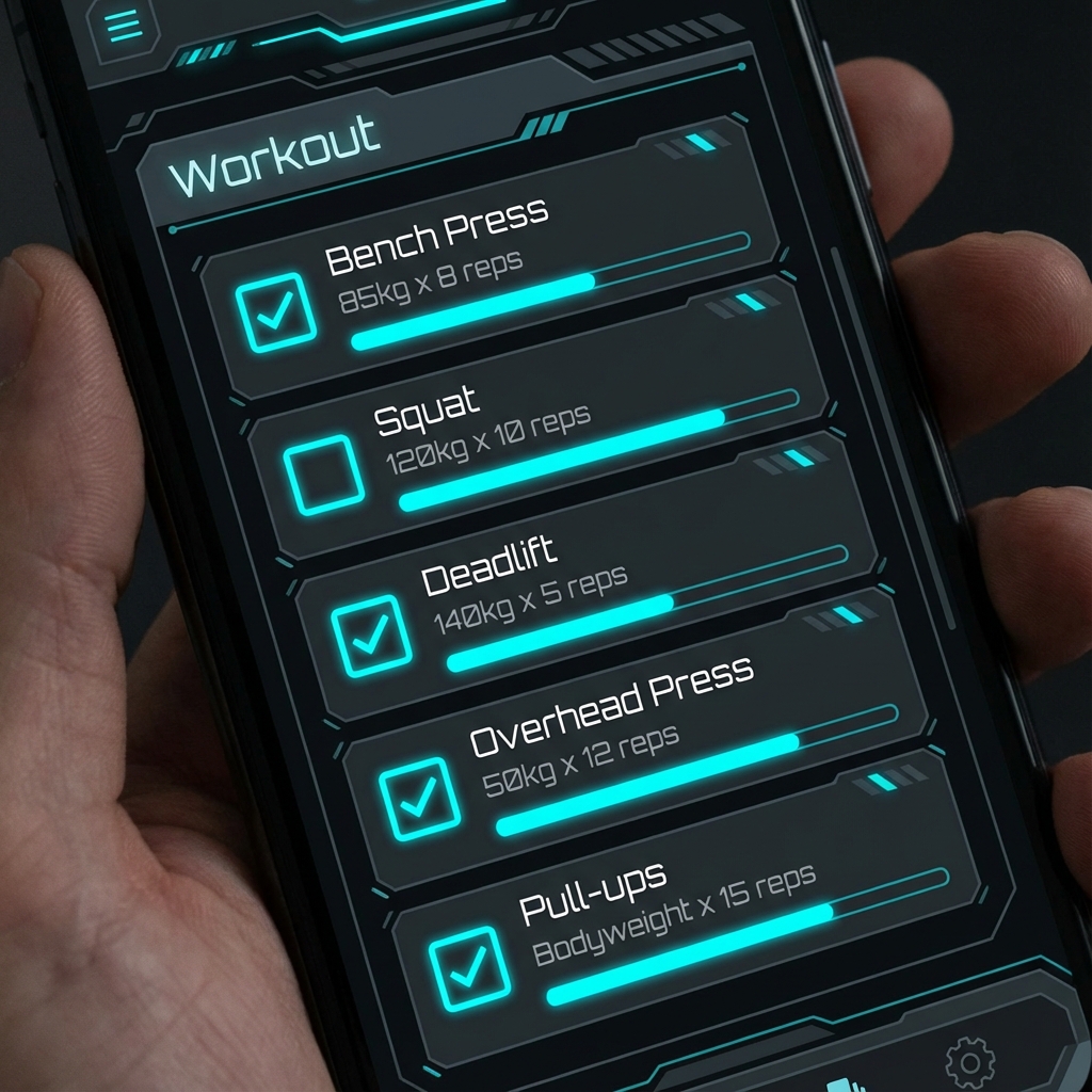 Workout Menu UI